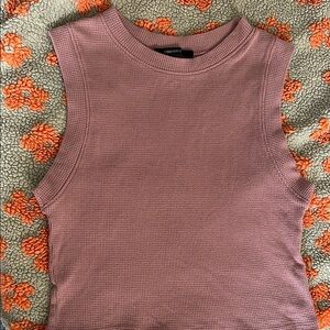 Forever 21 Mauve Sleeveless Muscle Tee